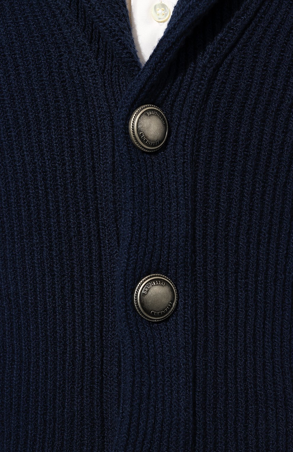 Хлопковый кардиган BRUNELLO CUCINELLI темно-синего цвета по цене 164000 руб., арт. M2W706006, фото 5 Хлопковый кардиган BRUNELLO CUCINELLI, арт. M2W706006, фото 5