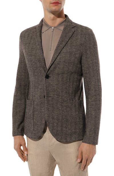 Пиджак из шерсти и хлопка HARRIS WHARF LONDON, арт. C8P22MRA, фото 4