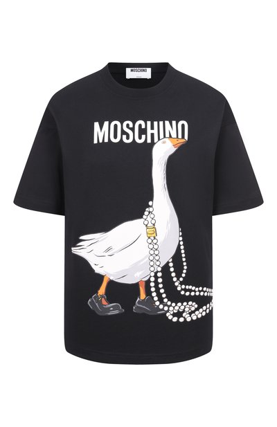 Женская хлопковая футболка MOSCHINO, арт. V0703/0541