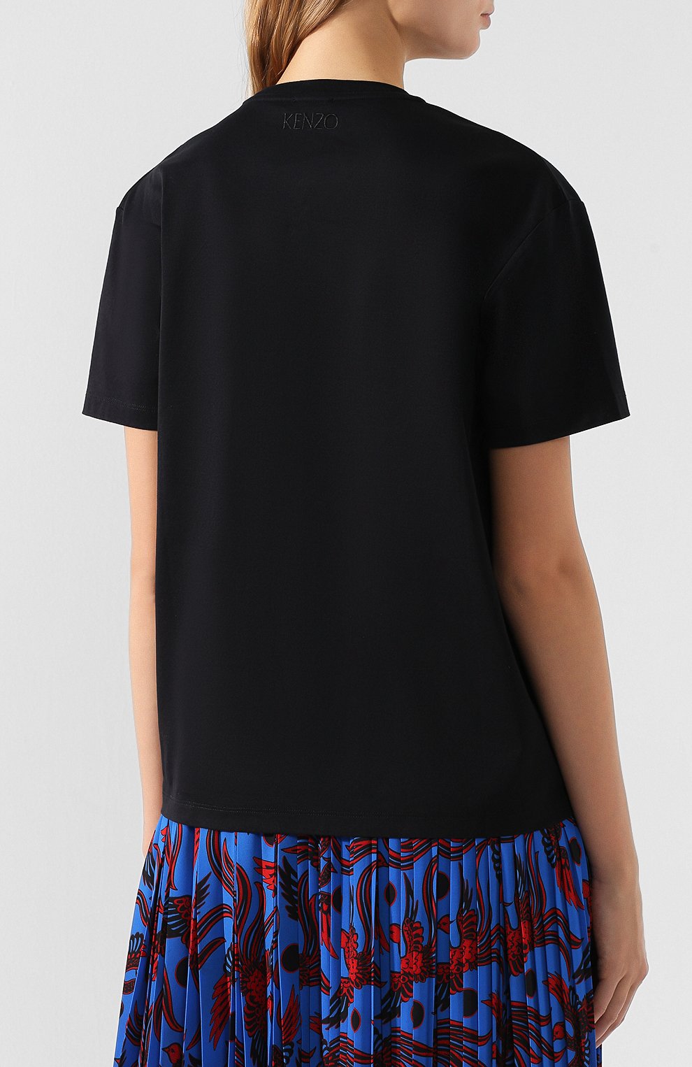 Хлопковая футболка KENZO черного цвета по цене 21750 руб., арт. 2TS751988, фото 4 Хлопковая футболка KENZO, арт. 2TS751988, фото 4