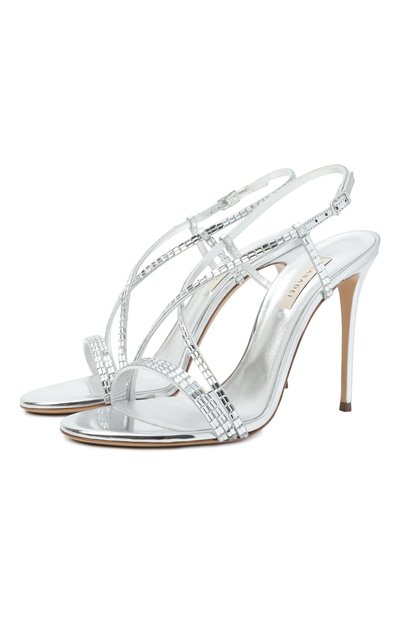 Босоножки starsway julia CASADEI серебряного цвета по цене 89950 руб., арт. 1L402A1001/T0535, фото 1 Босоножки starsway julia CASADEI, арт. 1L402A1001/T0535, фото 1