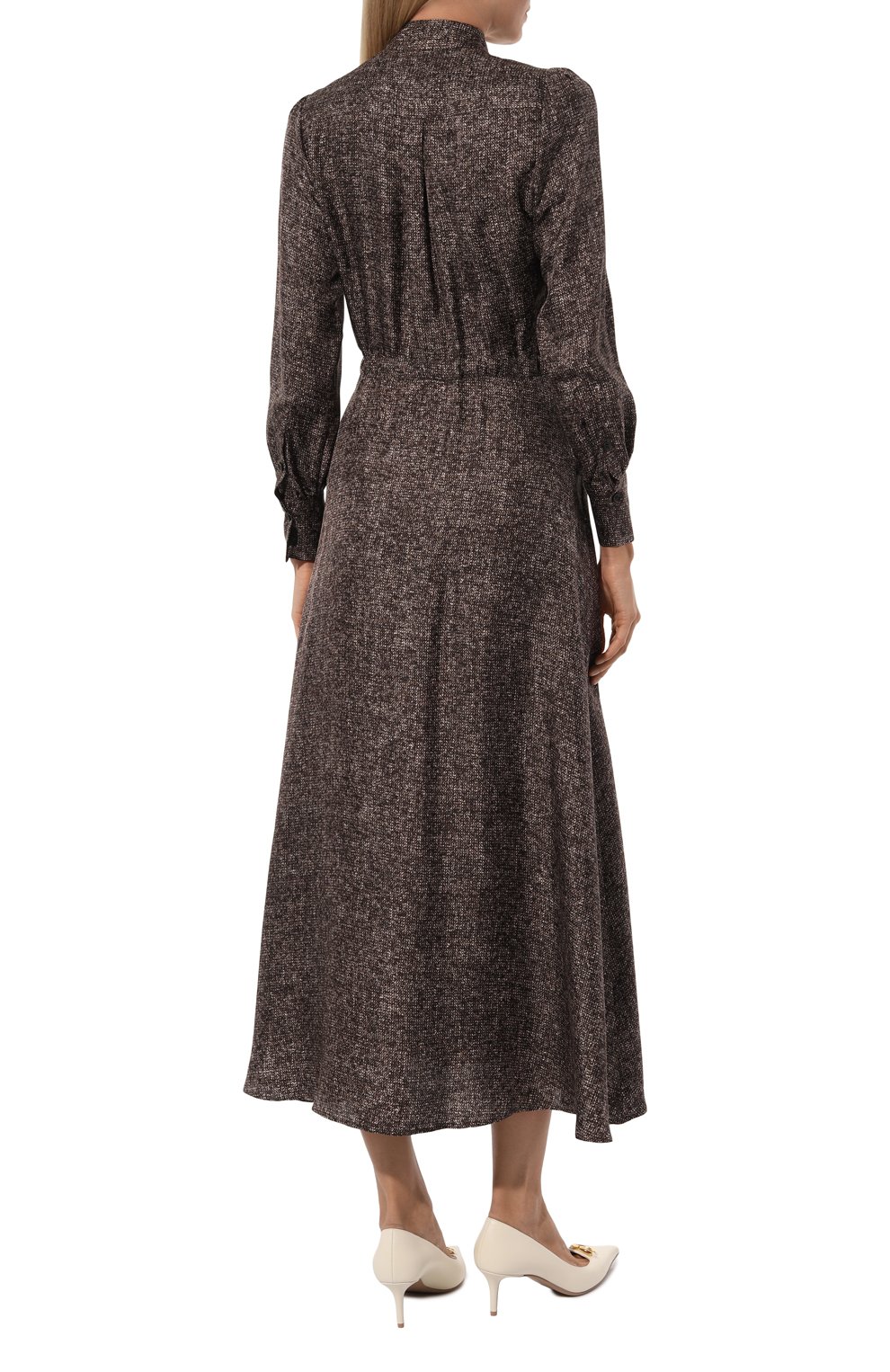 Шелковое платье KITON, арт. D52302K0531E01, фото 4