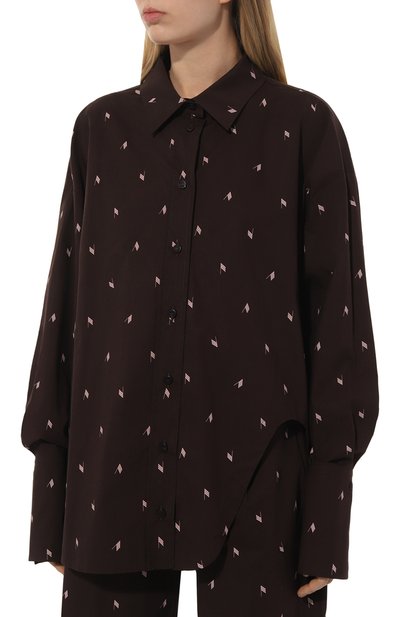 Хлопковая рубашка THE ATTICO, арт. 241WCH04/C079, фото 3