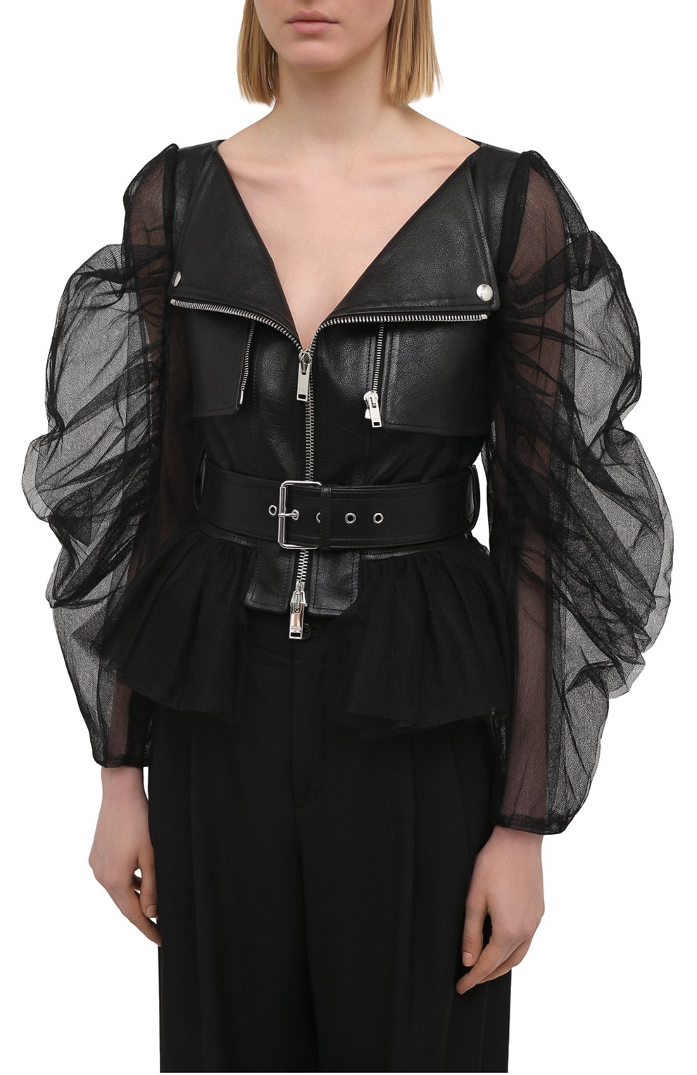 Кожаная куртка ALEXANDER MCQUEEN, арт. 659837/Q5AF7, фото 3