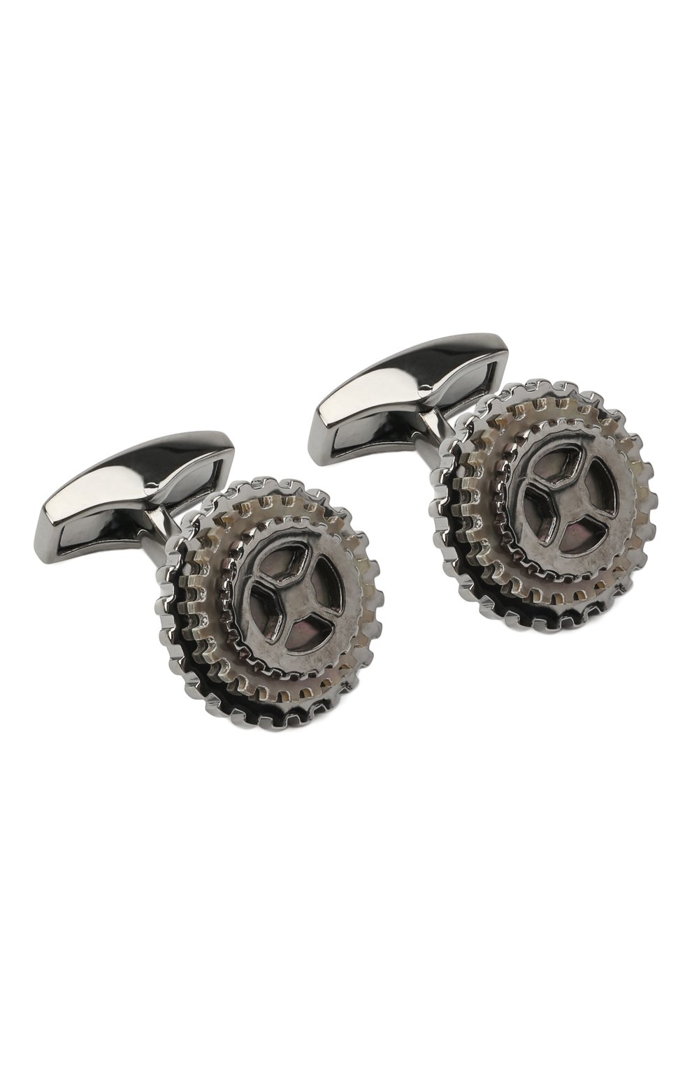 Запонки TATEOSSIAN темно-серого цвета по цене 64500 руб., арт. CL7757/M, фото 1 Запонки TATEOSSIAN, арт. CL7757/M, фото 1