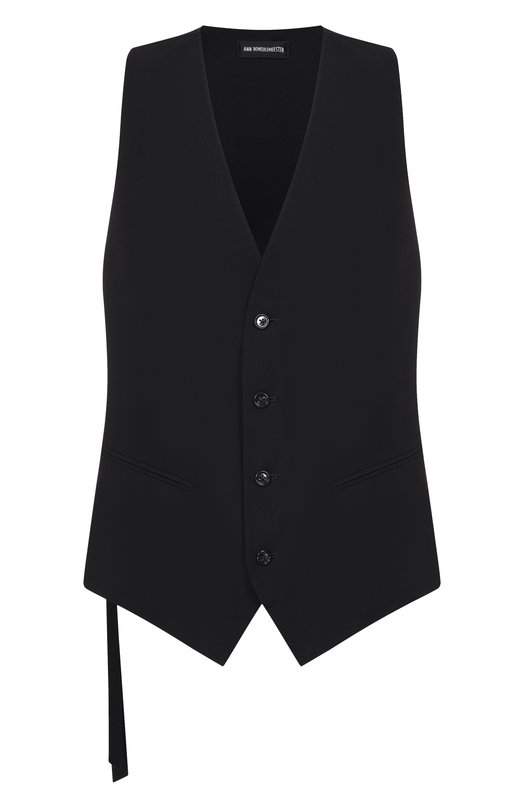 Жилет из вискозы Ann Demeulemeester B0012391/FA558 Чёрный B0012391/FA558