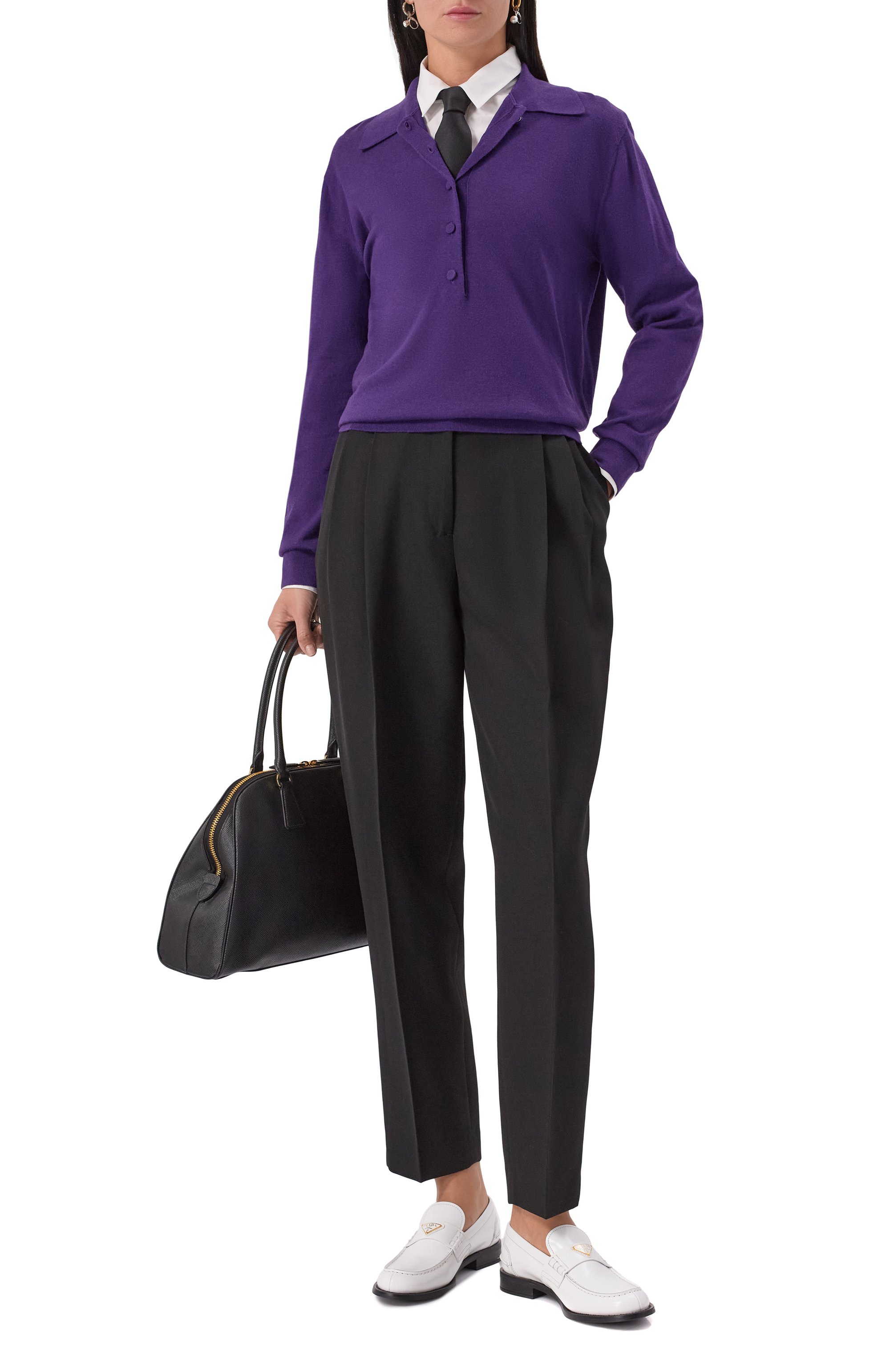 Кожаные лоферы PRADA, арт. 1D813N/055, фото 3