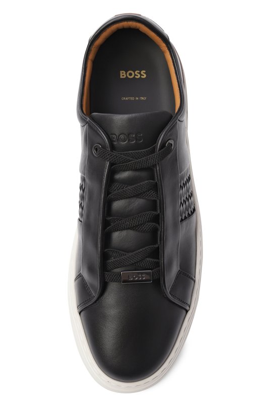 Кожаные кеды Gary BOSS 50555667 Чёрный  50555667 Фото 5