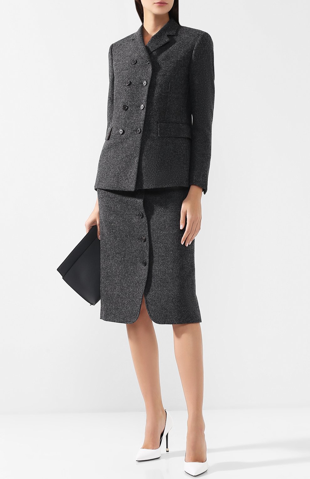 Двубортный шерстяной жакет THOM BROWNE, арт. FBC460A-03793 035, фото 2