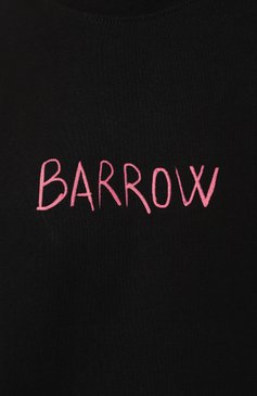 Мужская хлопковая футболка BARROW черного цвета, арт. S4BWMATH146 | Фото 5 (Длина (для топов): Стандартные; Материал внешний: Хлопок; Рукава: Короткие; Стили: Кэжуэл; Принт: С принтом; Кросс-КТ: Джерси; Мужское Кросс-КТ: Футболка-одежда)
