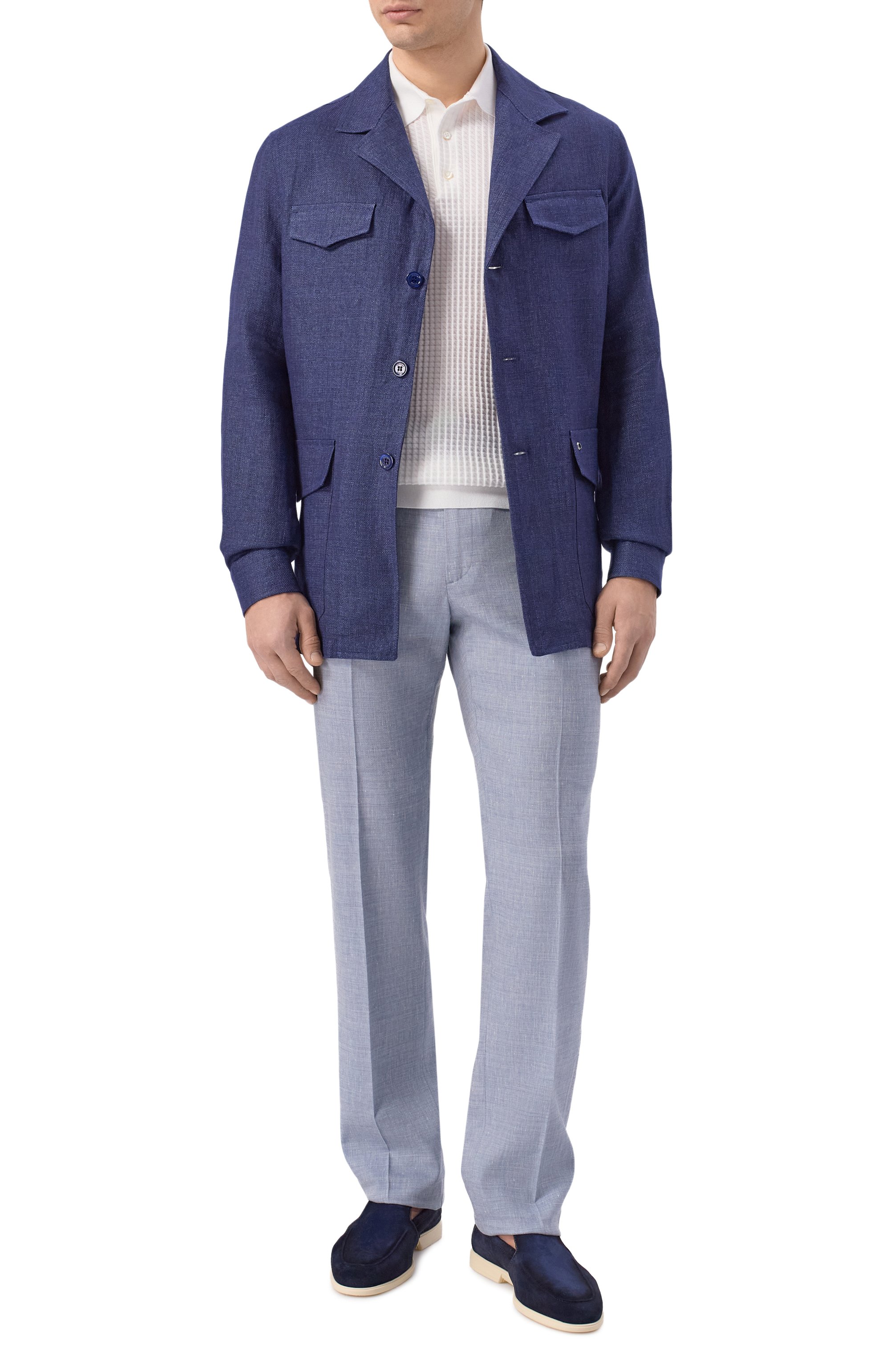 Льняная куртка-рубашка STEFANO RICCI, арт. SP008166/VT0002, фото 2