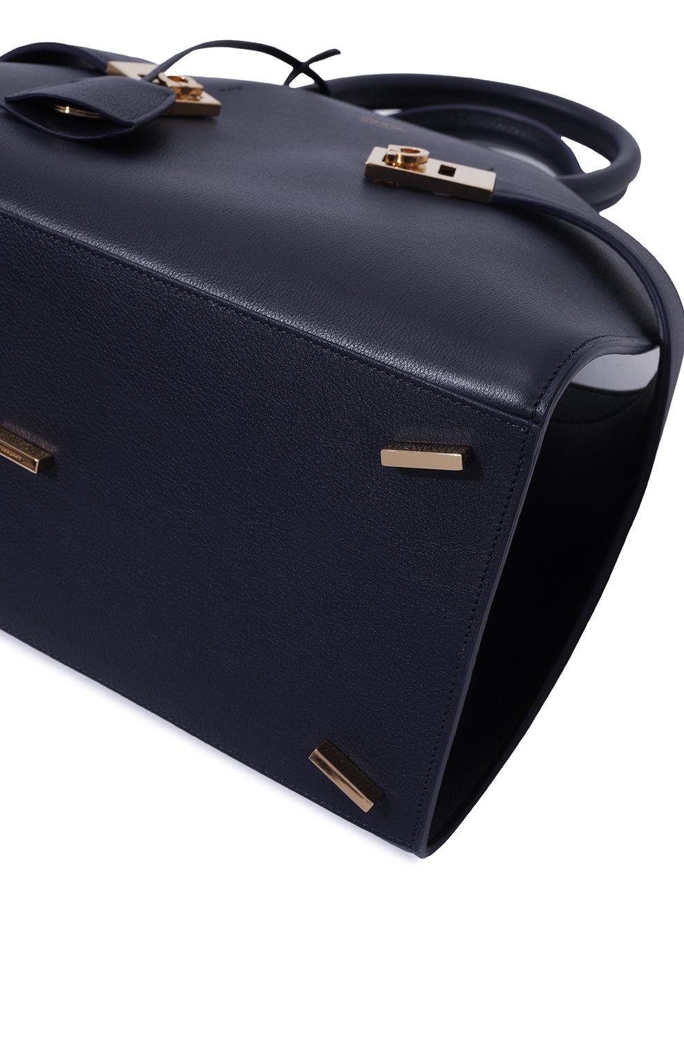 Сумка hug medium FERRAGAMO темно-синего цвета по цене 343000 руб., арт. 215608/766, фото 3 Сумка hug medium FERRAGAMO, арт. 215608/766, фото 3