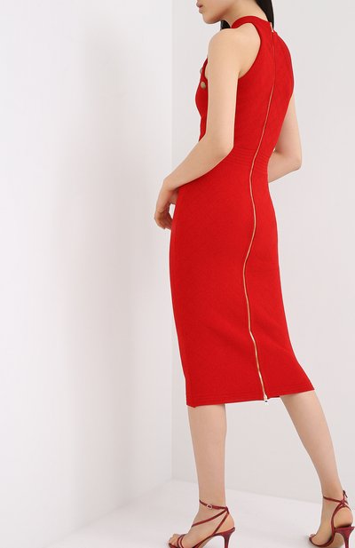 Платье из вискозы BALMAIN, арт. UF16534/K110, фото 4