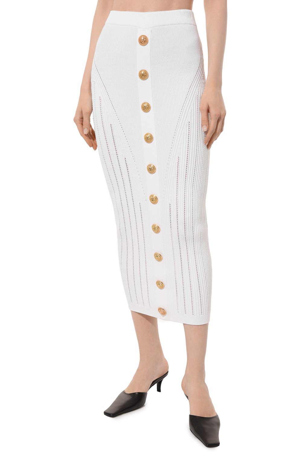 Юбка из вискозы BALMAIN, арт. AF0LD043KE18, фото 3