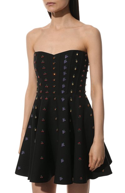 Платье из шерсти и шелка VALENTINO, арт. XB3VAXJ61CF, фото 3