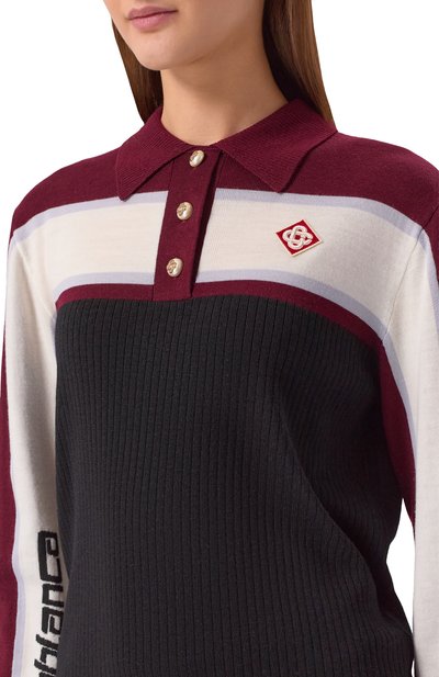 Шерстяное поло CASABLANCA, арт. W-SP26-KW-1235-01, фото 5