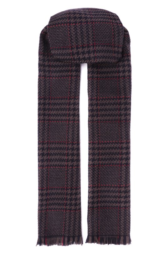 Шерстяной шарф Corneliani 26B354-2629016 Синий 26B354-2629016