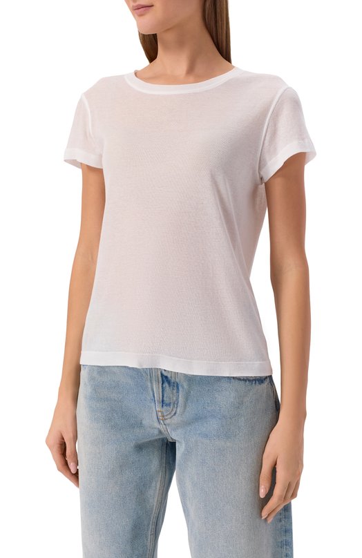 Хлопковая футболка Co 2218NCR-C0RE Кремовый  2218NCR-C0RE Фото 3