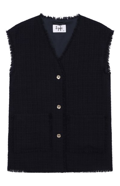 Твидовый жилет IL GUFO, арт. P25GI054C5052/16A