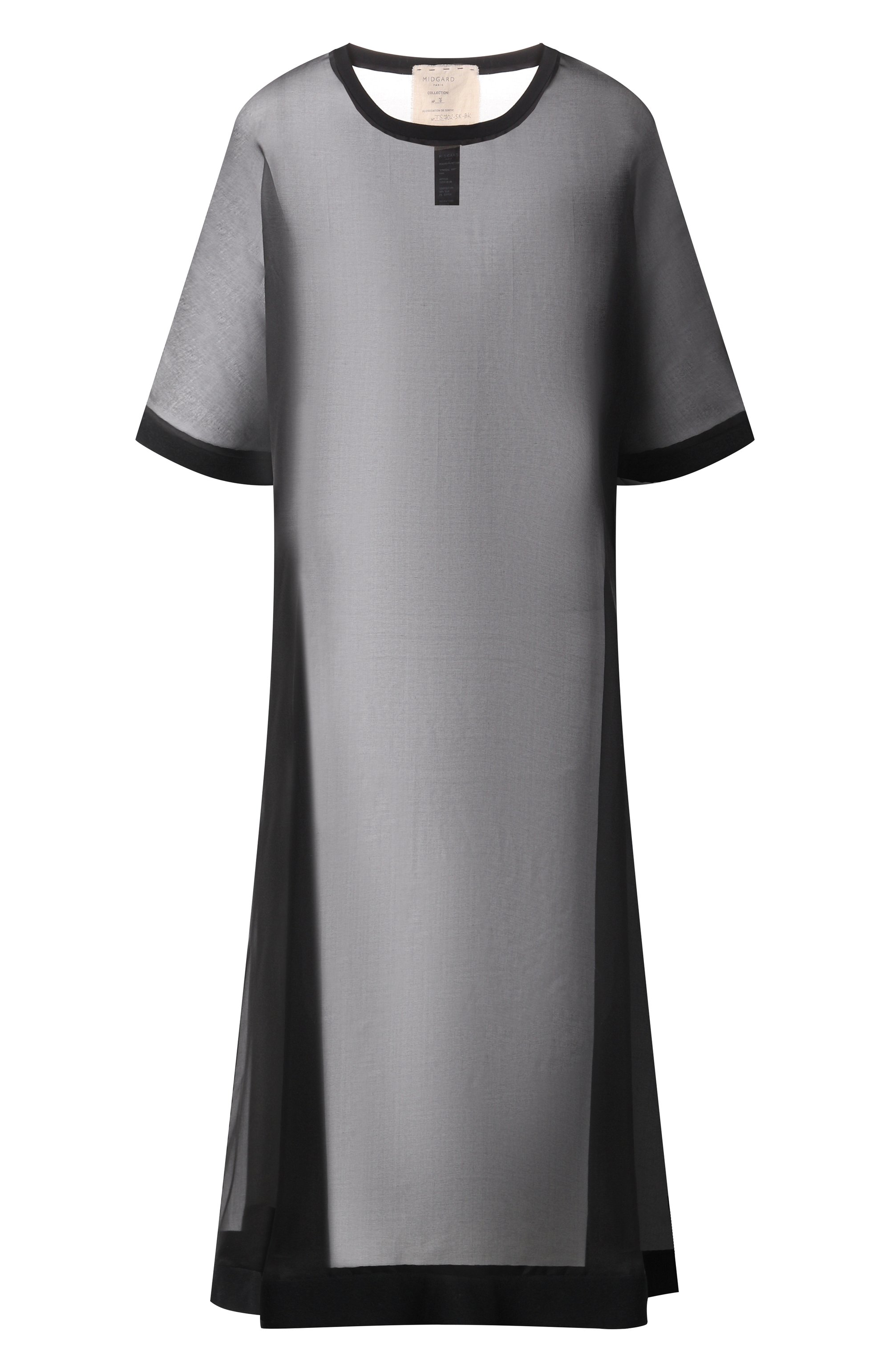 Платье из шелка и хлопка MIDGARD PARIS, арт. TS702-SK-BK, фото 1