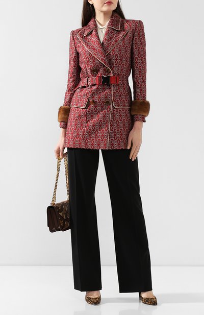 Жакет с меховой отделкой FENDI, арт. FF8667 A8EH, фото 2