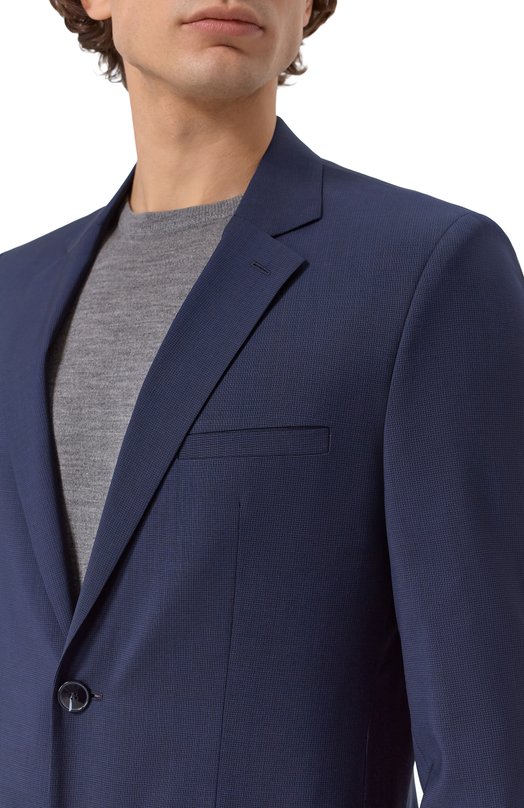 Шерстяной пиджак HUGO 50558082 Синий  50558082 Фото 6