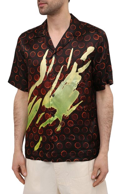 Рубашка из вискозы DRIES VAN NOTEN, арт. 211-20719-2074, фото 3