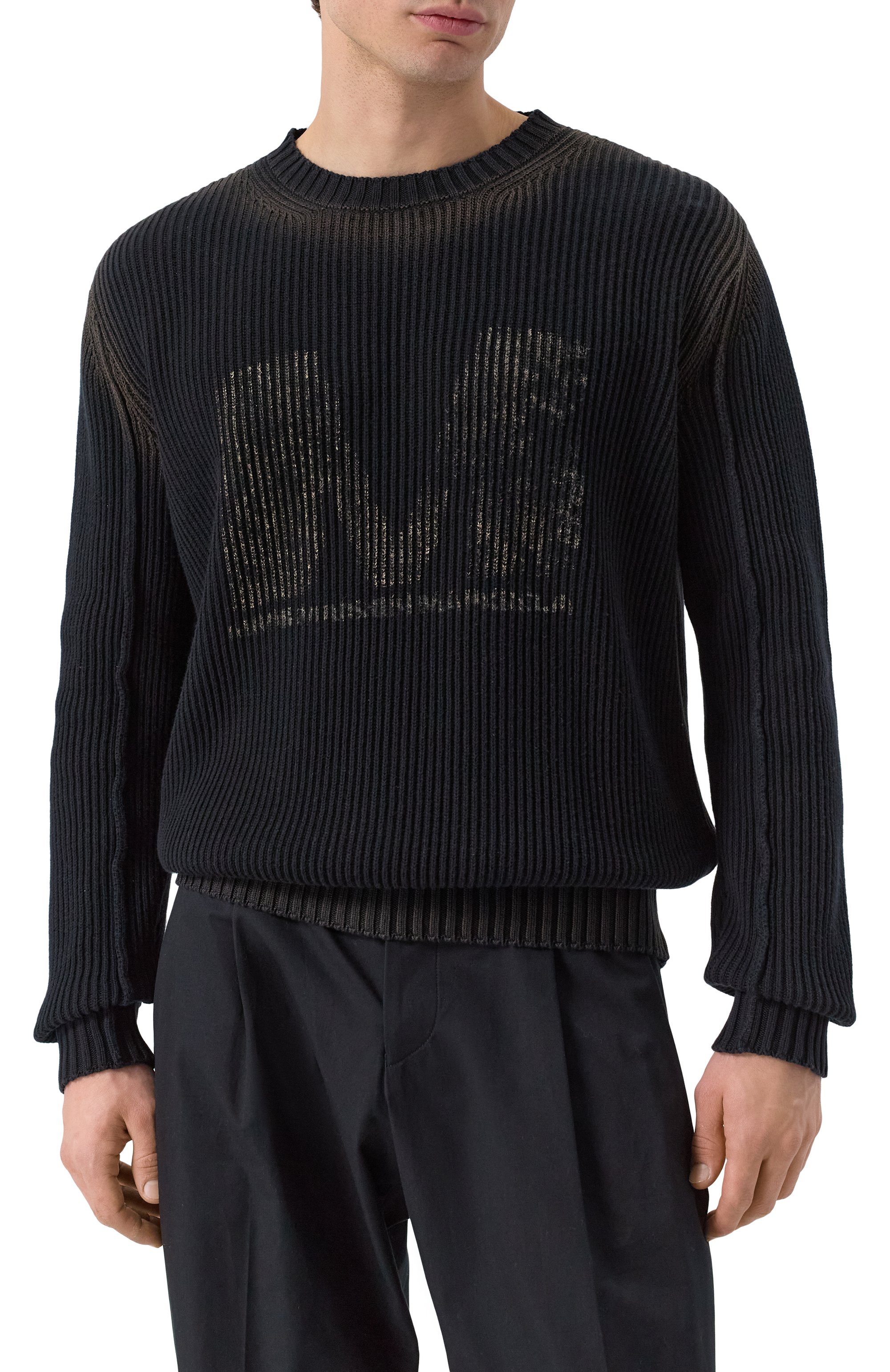 Хлопковый свитер MM6, арт. SH0HL0024/M13079, фото 3