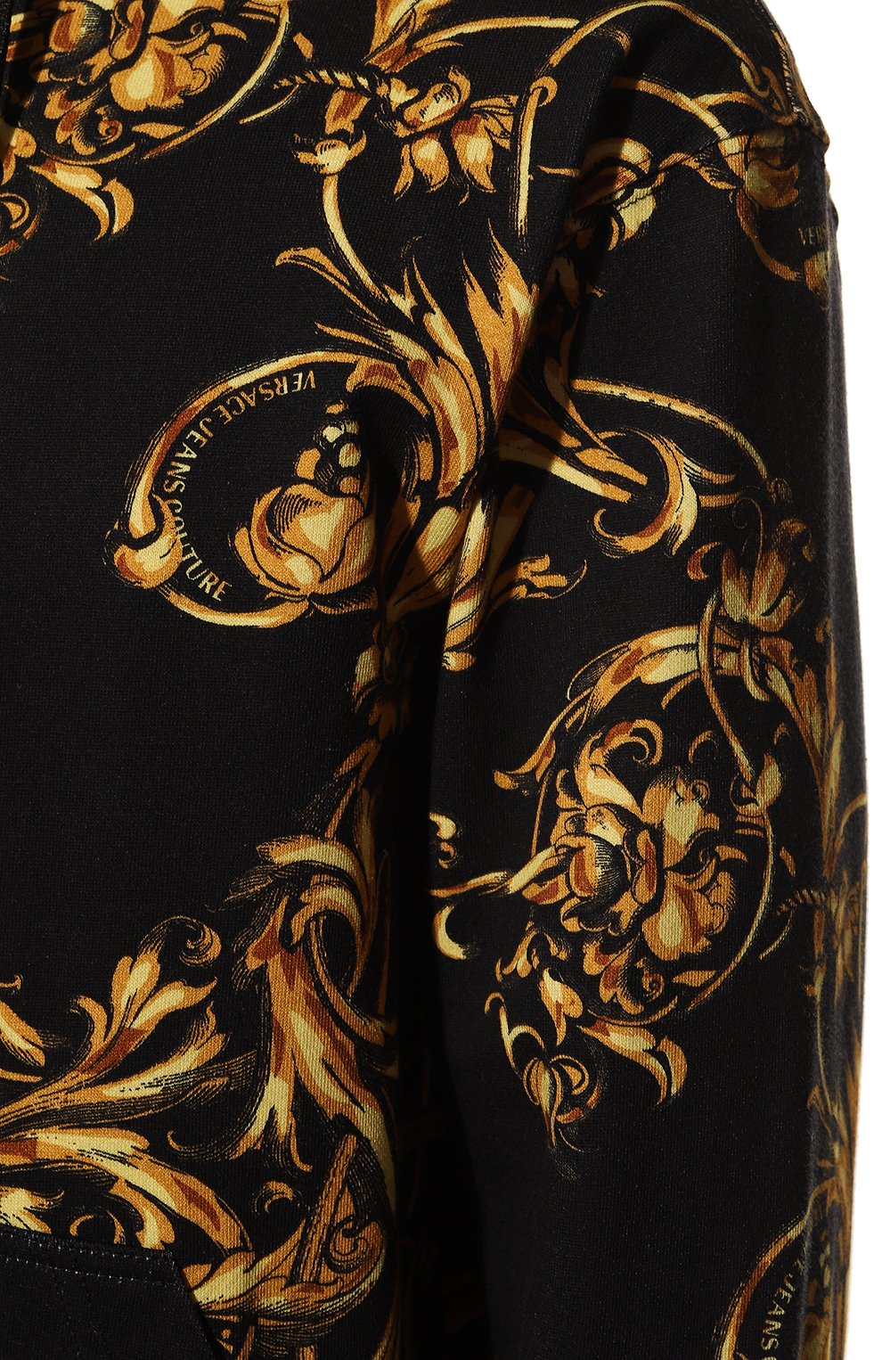 Хлопковая толстовка VERSACE JEANS COUTURE, арт. 72GAI3Z0-72UP301 REG PRINT GARLAND FELPA PRINT GAR, фото 5