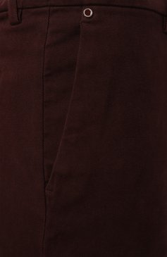 Мужские хлопковые брюки KITON бордового цвета, арт. UFPPEK0100F16 | Фото 6 (Драгоценные камни: Проставлено; Материал сплава: Проставлено; Материал внешний: Хлопок; Длина (брюки, джинсы): Стандартные; Случай: Повседневный; Стили: Кэжуэл)