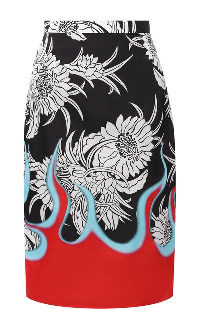 Юбка-карандаш с принтом PRADA, арт. 21H817-1R83-F0N98, фото 1