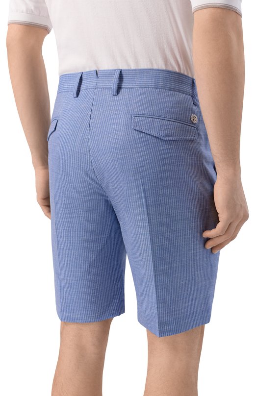 Шорты из шерсти и шелка Stefano Ricci M1T6100301/WKL09U Голубой  M1T6100301/WKL09U Фото 4