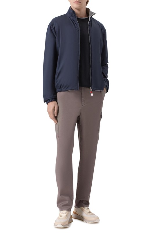 Футболка из шелка и хлопка Brunello Cucinelli MD8217427W Чёрный  MD8217427W Фото 2