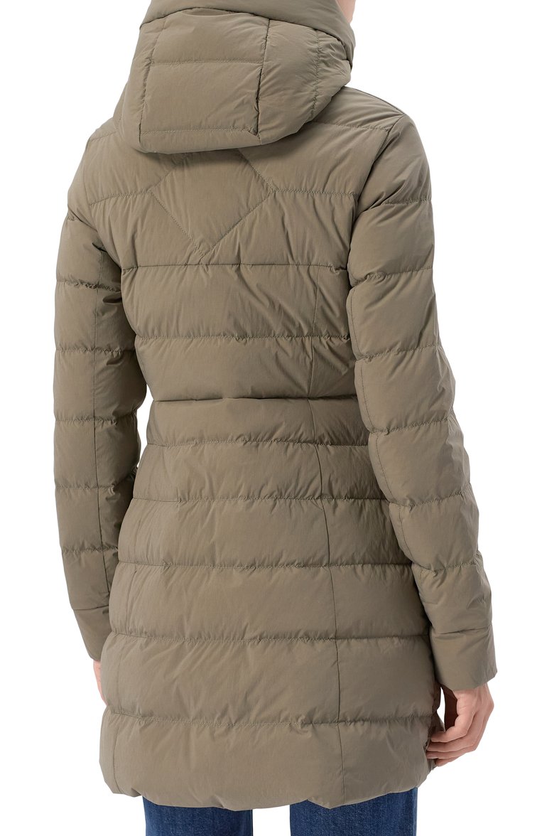 Женский пуховик clair CANADA GOOSE хаки цвета, арт. 2331WB | Фото 4 (Материал сплава: Проставлено; Материал утеплителя: Пух и перо; Длина (верхняя одежда): До середины бедра; Рукава: Длинные; Драгоценные камни: Проставлено; Материал подклада: Синтетический материал; Кросс-КТ: Пуховик; Стили: Кэжуэл; Материал внешний: Синтетический материал)