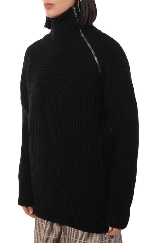 Шерстяной свитер Dries Van Noten 242-011233-9706 Чёрный  242-011233-9706 Фото 3