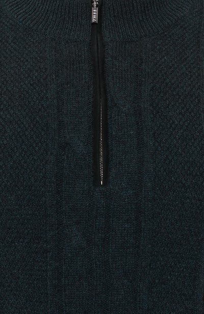 Свитер из шерсти и кашемира ZILLI темно-зеленого цвета по цене 148000 руб., арт. KZMN01M0223VCAB00/62, фото 5 Свитер из шерсти и кашемира ZILLI, арт. KZMN01M0223VCAB00/62, фото 5