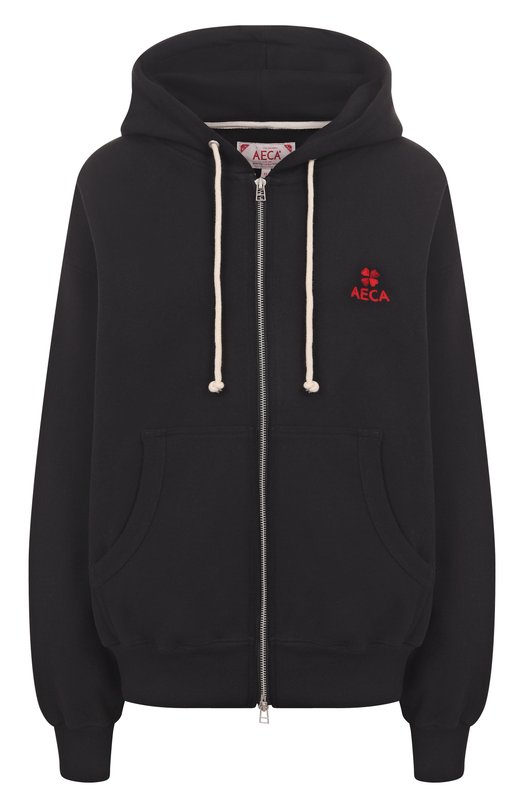 Хлопковая толстовка AECA WHITE AWCMFWBDTSZSO001C0.BLACK (M) Чёрный AWCMFWBDTSZSO001C0.BLACK (M)