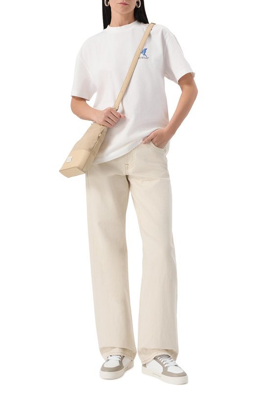 Кожаные кеды New Low Vulcanized Off-White 0WIA288S25LEA0010153 Бежевый  0WIA288S25LEA0010153 Фото 2