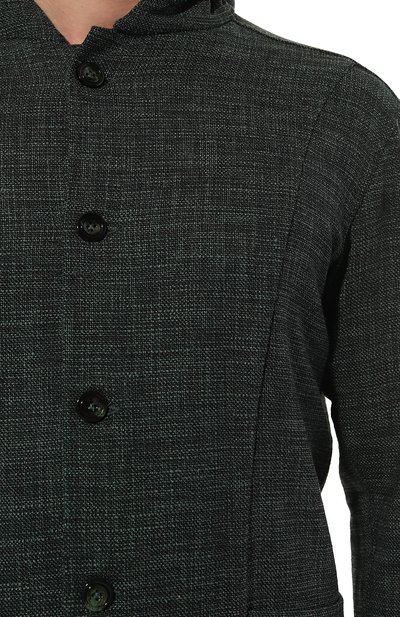 Куртка-рубашка из шерсти и шелка KITON, арт. UMCLUCAK0643C, фото 5