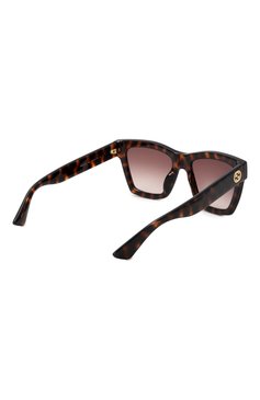 Женские солнцезащитные очки GUCCI коричневого цвета, арт. GG1714S 002 | Фото 4 (Тип очков: С/з; Нос: Не проставлено; Материал: Пластик; Региональные ограничения белый список (Axapta Mercury): Не проставлено; Очки форма: Квадратные; Оптика Гендер: оптика-женское)