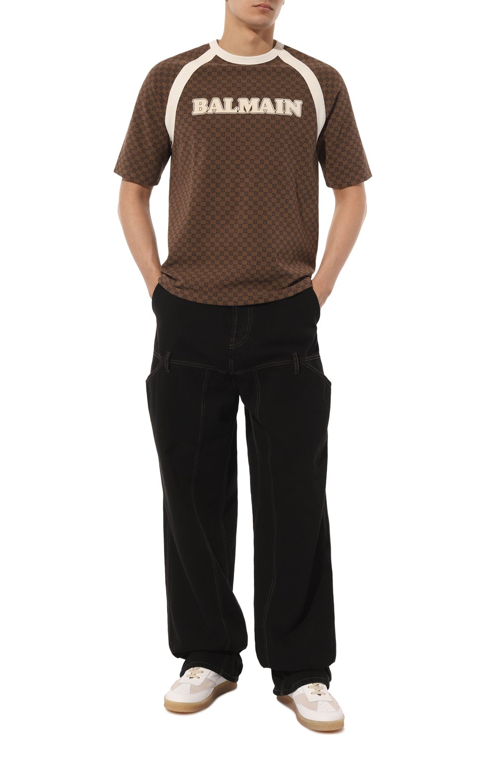 Хлопковая футболка BALMAIN, арт. BH0EF065BC52, фото 2