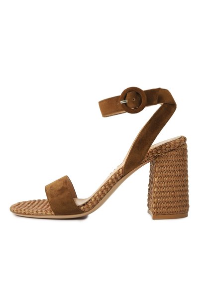 Замшевые босоножки GIANVITO ROSSI, арт. G32469.85RIC.CBLTECU, фото 4