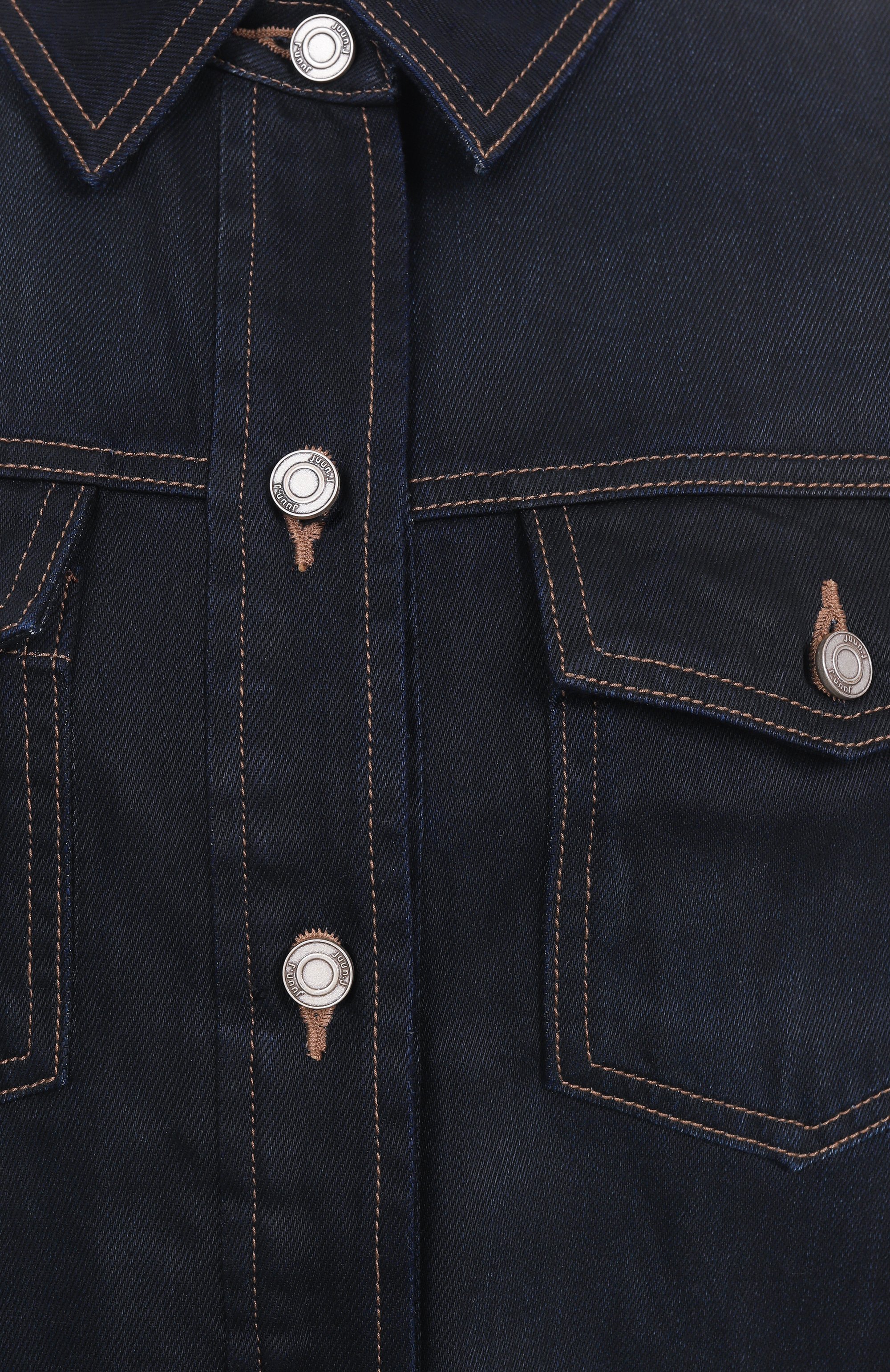 Джинсовая куртка JUUN.J темно-синего цвета по цене 65200 руб., арт. JW5311W05P, фото 6 Джинсовая куртка JUUN.J, арт. JW5311W05P, фото 6