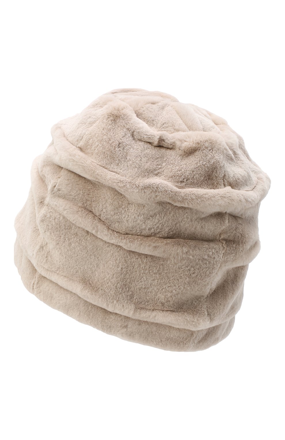 Шапка из меха норки VICTORIA KUSENKOVA светло-бежевого цвета по цене 41360 руб., арт. 81810011334, фото 2 Шапка из меха норки VICTORIA KUSENKOVA, арт. 81810011334, фото 2