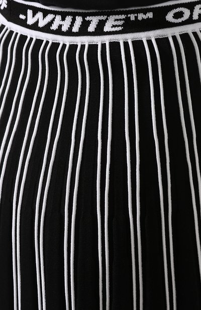 Юбка из вискозы OFF-WHITE черного цвета по цене 65850 руб., арт. 0WHL003R19C980571000, фото 5 Юбка из вискозы OFF-WHITE, арт. 0WHL003R19C980571000, фото 5