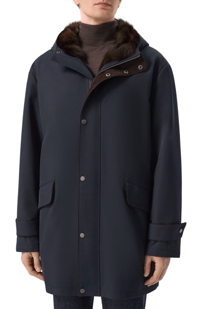 Пуховая парка с подкладкой из соболя BLACK SABLE, арт. BS-MWHP-EB, фото 3