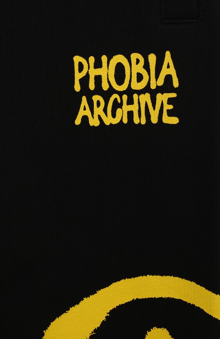 Детские хлопковые джоггеры PHOBIA ARCHIVE черного цвета, арт. PHK00709 | Фото 3 (Материал внешний: Хлопок; Нос: Не проставлено; Материал сплава: Проста�влено; Мальчики Кросс-КТ: Джоггеры-одежда, Брюки-спорт; Ростовка одежда: 6 лет | 116 см, 13 - 15 лет | 158 см, 16 лет | 164 см, 4 года | 104 см, 8 лет | 128 см, 10 - 11 лет | 140 - 146см, 12 лет | 152 см)