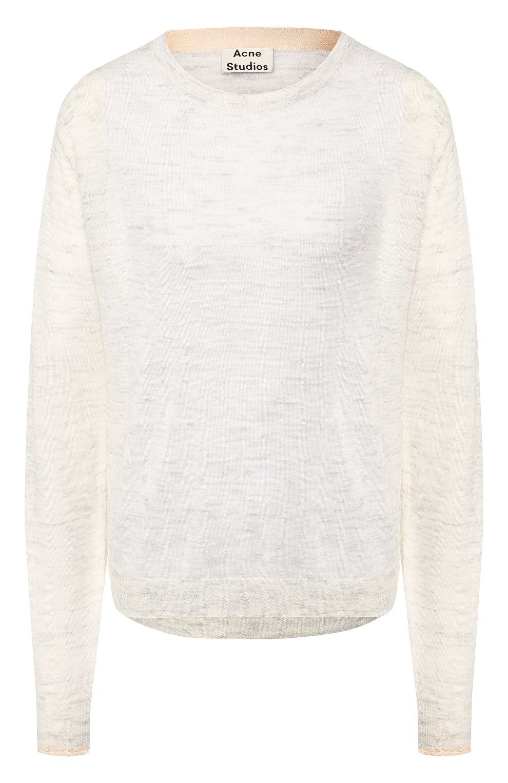 Пуловер ACNE STUDIOS белого цвета по цене 37450 руб., арт. A60055, фото 1 Пуловер ACNE STUDIOS, арт. A60055, фото 1