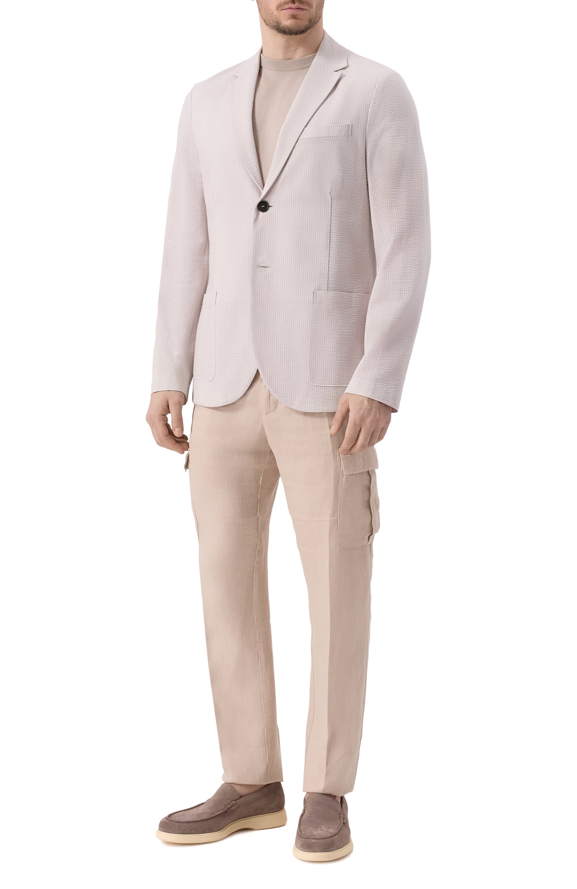 Хлопковый пиджак HARRIS WHARF LONDON, арт. C8P22PYG, фото 2