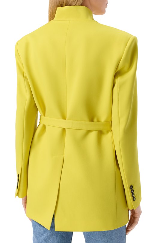 Шерстяной жакет The Attico 260WCG00090/WWW065AA Жёлтый  260WCG00090/WWW065AA Фото 4